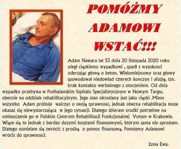 Aukcja Charytatywna dla Adama