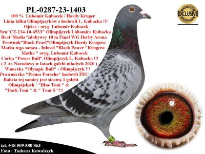PL-0287-23-1403 Unikat - linia kilku Olimpijczyków Lubomira