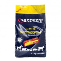 Sandezia 10 kg sucha dezynfekcja gołębników, kurników, króliczarni NOWOŚĆ + ŁOPATKA