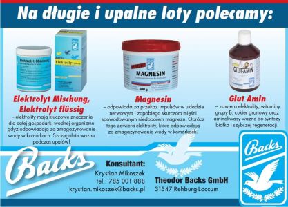 Zestaw Backs na długie i upalne loty